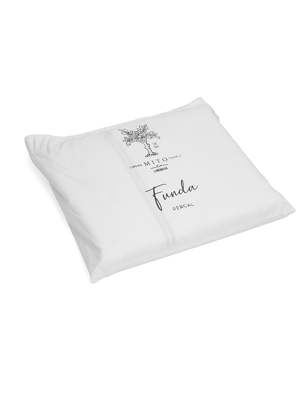 Funda de edredon blanca con bordado gris-FUNDA DE EDREDON PERCAL BORDADO QUEEN GREY-Tiendas Landmark-0.jpg image number null