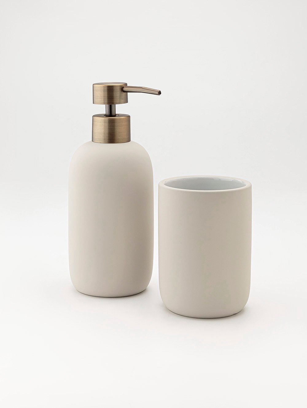 SET DISPENSER Y VASO MILAN GREY image number null