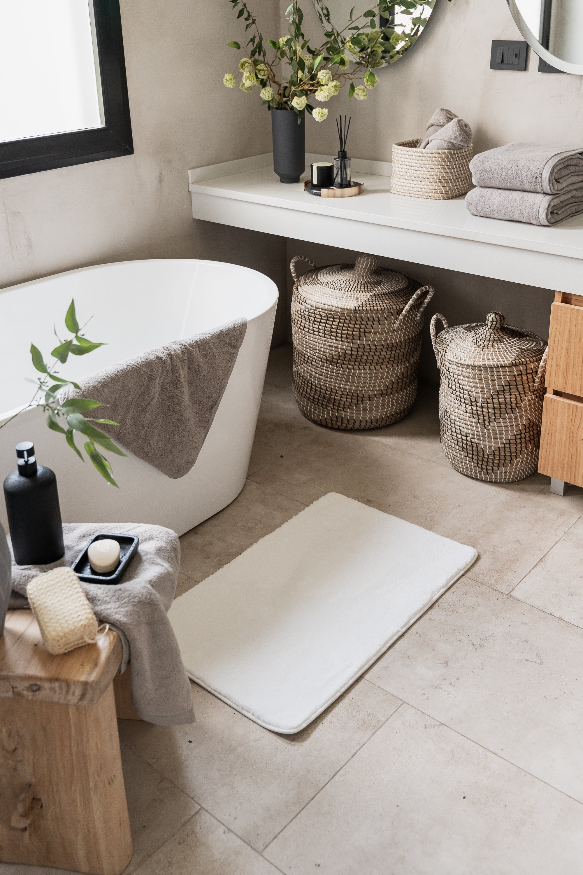 ALFOMBRA DE BAÃO ARIZONA OFF WHITE 40 X 60 BMT0007-3.jpg image number null
