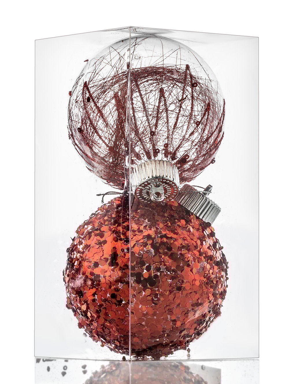 Set de adornos navideños bolas rojas-ADORNO COLGANTE SET X2 GLOBOS ROJOS SHINE-Tiendas Landmark-0.jpg image number null