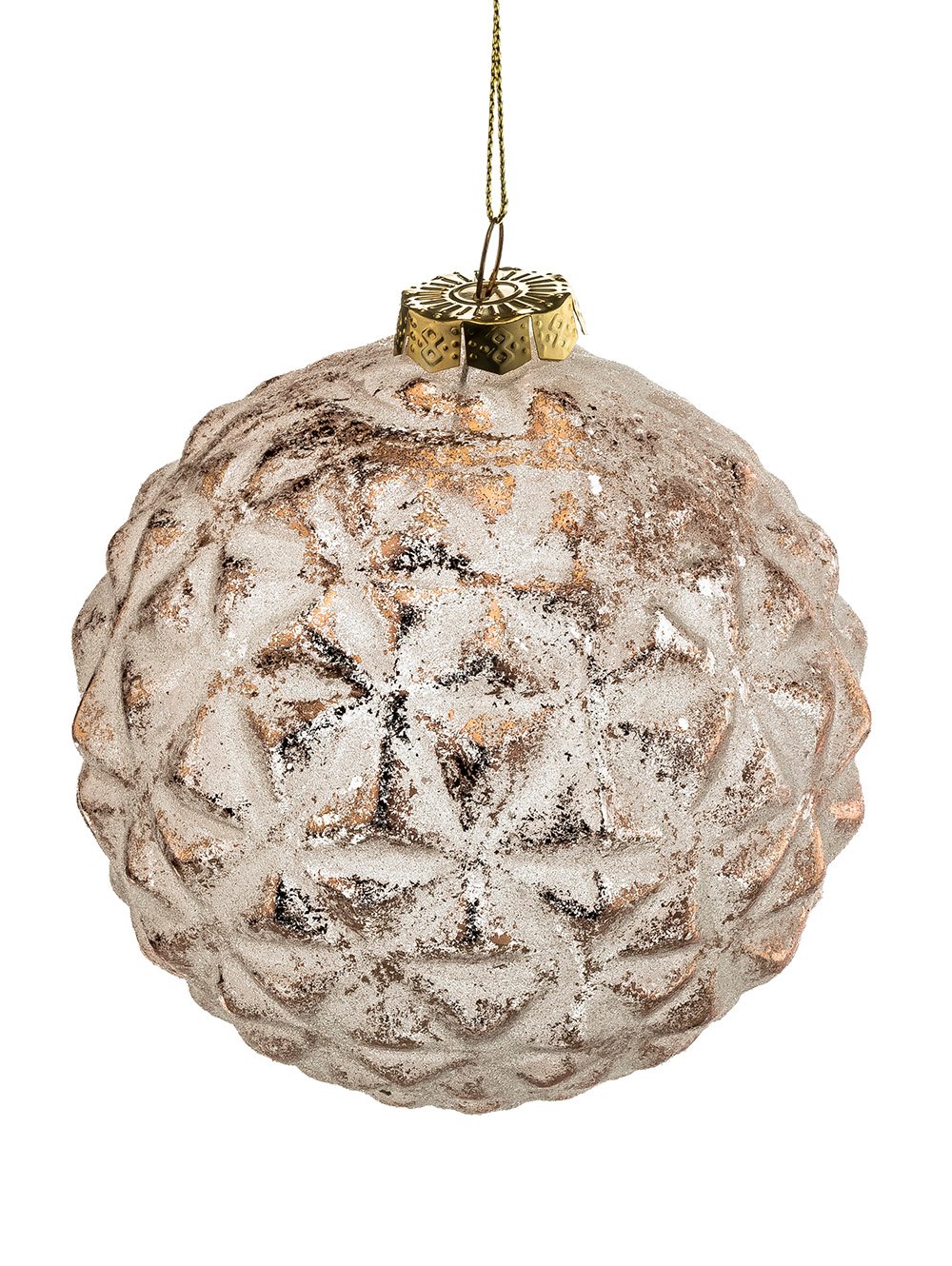 Adorno navide&Atilde;&plusmn;o colgante-BOLA NAVIDE&Atilde;A FLAKE COPPER-Tiendas Landmark-2.jpg image number null