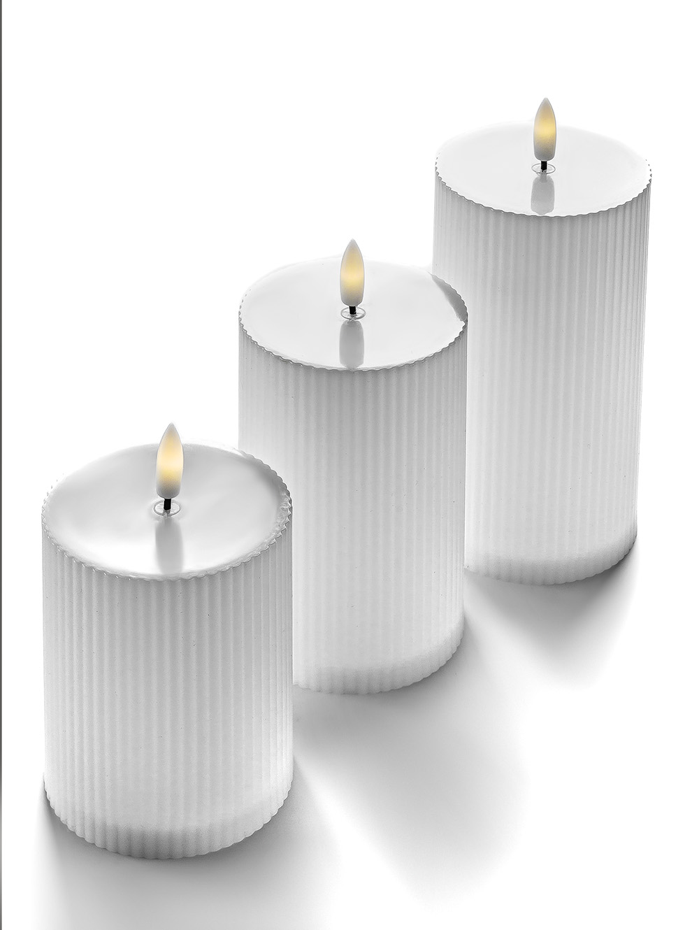 SET X 3 VELA LED WHITE image number null