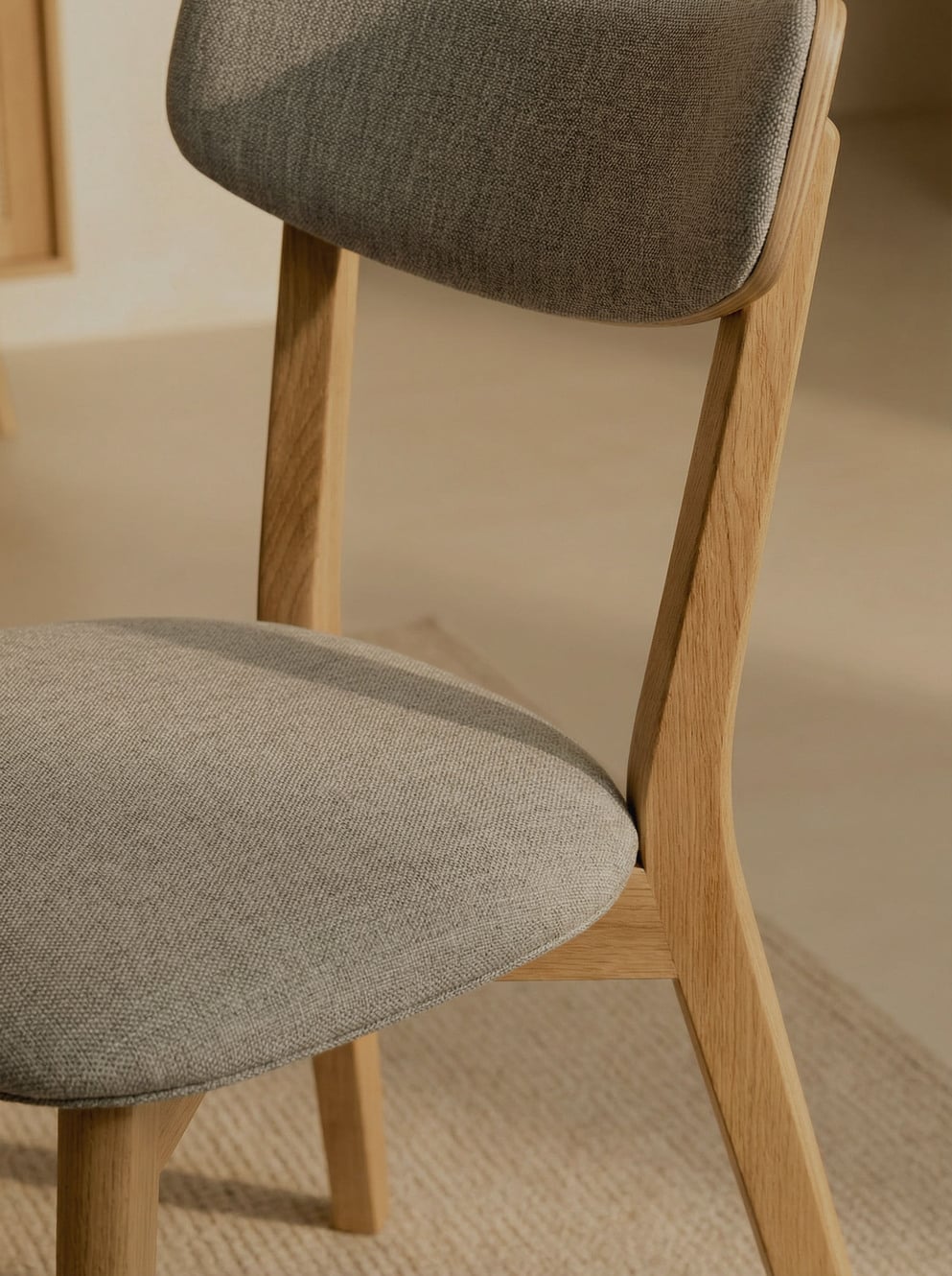 SILLA PERO GREY & NATURAL WOOD image number null