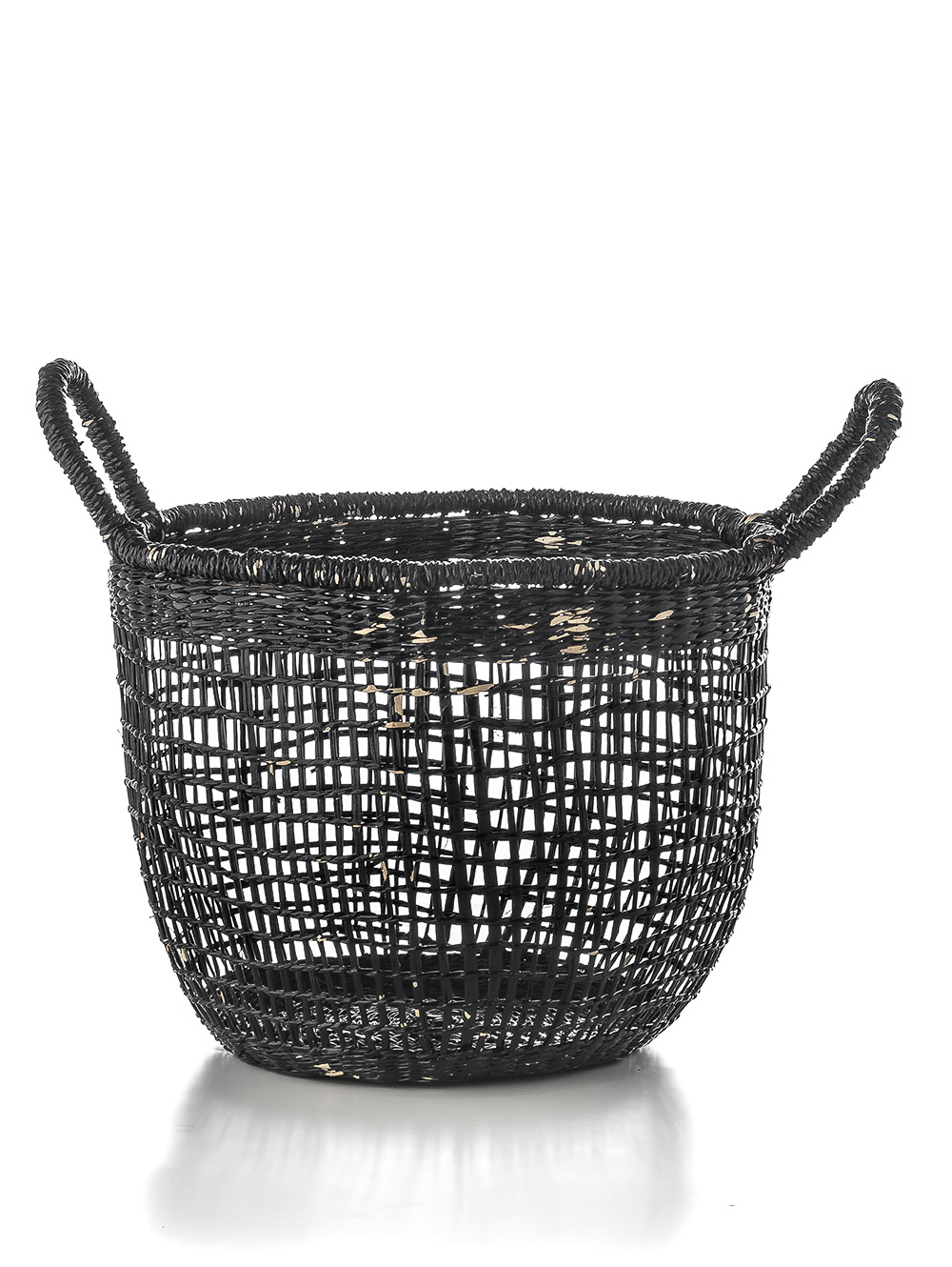 Cesto de ratan negro-CANASTO LAGE BLACK MEDIUM-Landmark-2.jpg image number null