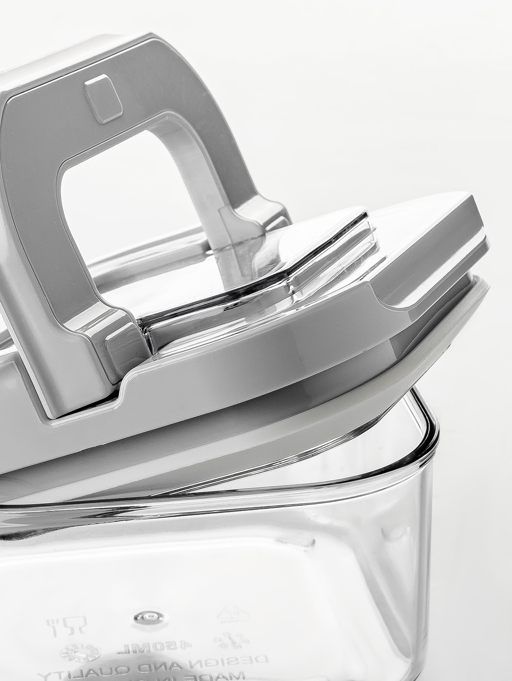 FRASCO HERMETICO CUADRADO FLIPLOCK 450ML image number null